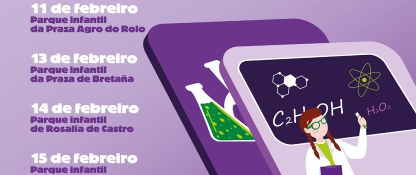 MULLER E IGUALDADE VISIBILIZARÁ ÁS MULLERES CIENTÍFICAS COMO REFERENTES PARA AS CATIVOS E OS CATIVOS CONA CCIÓNS A PÉ DE RÚA